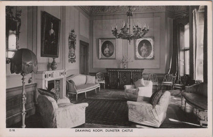 Somerset Postcard - Drawing Room, Dunster Castle  XT921
