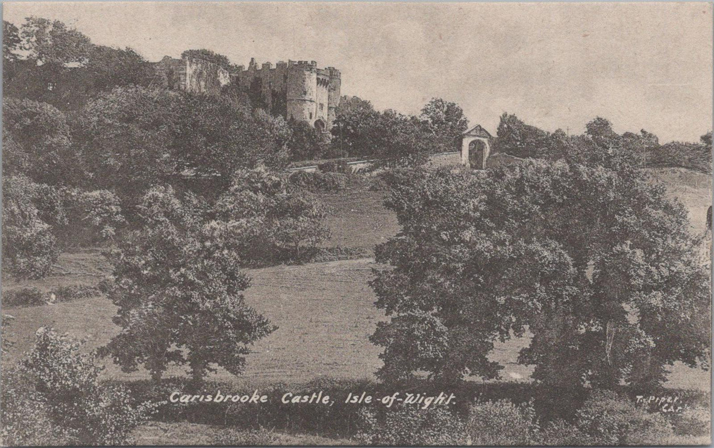Isle of Wight Postcard - View of Carisbrooke Castle  XT929