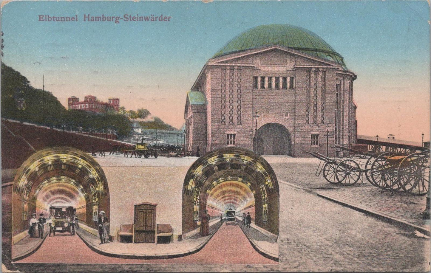 Germany Postcard - Hamburg, Elbtunnel Hamburg-Steinwärder, Old Elbe Tunnel XT932