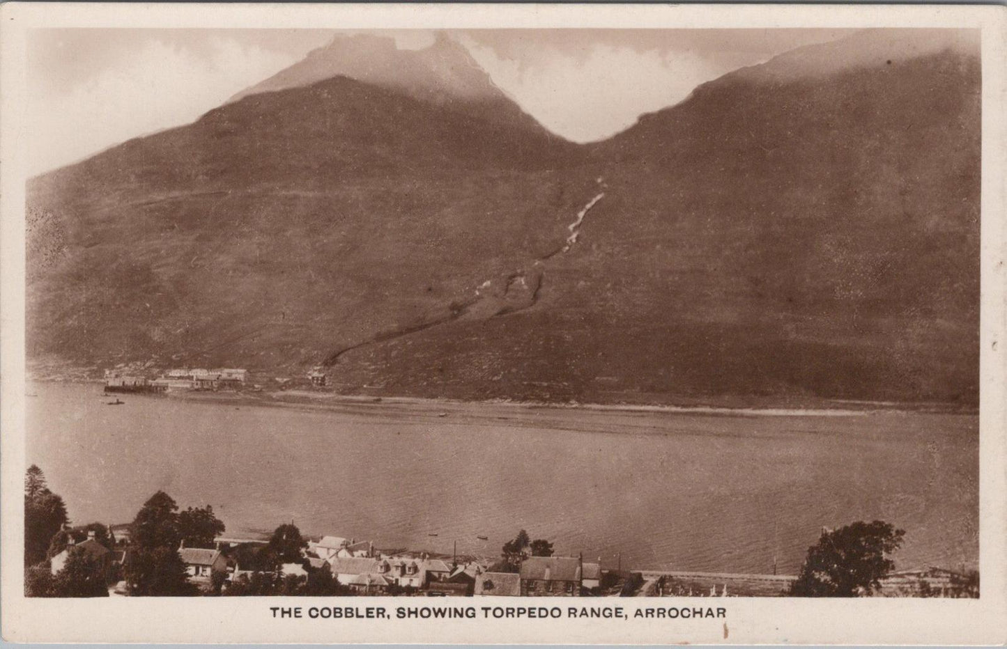 Scotland Postcard - The Cobbler, Showing Torpedo Range, Arrochar XT515