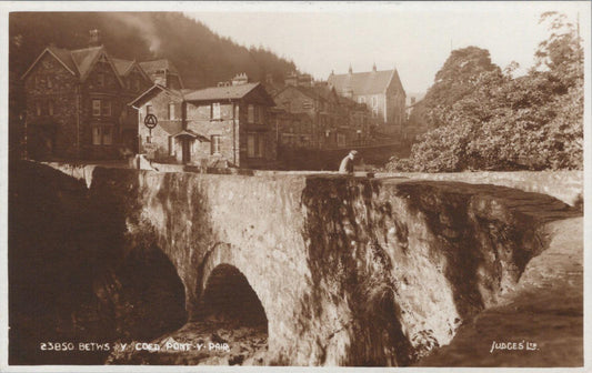 Wales Postcard - Betws-y-Coed, Pont-y-Pair, Caernarvonshire  XT524