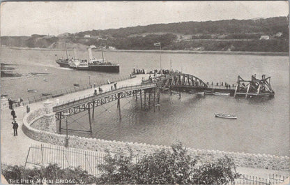 Wales Postcard - The Pier, Menai Bridge,  Isle of Anglesey  XT527