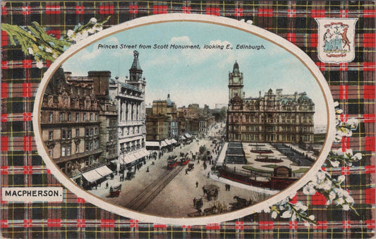 Scotland Postcard - Edinburgh, Princes Street From Scott Monument XT533