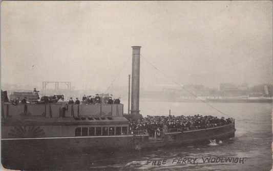 London Postcard - Free Ferry, Woolwich  XT537