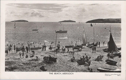 Wales Postcard - The Beach, Abersoch, Caernarvonshire  XT553