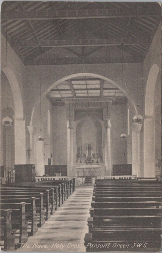 Middlesex Postcard - The Nave, Holy Cross Roman Catholic Church, Parsons Green XT801