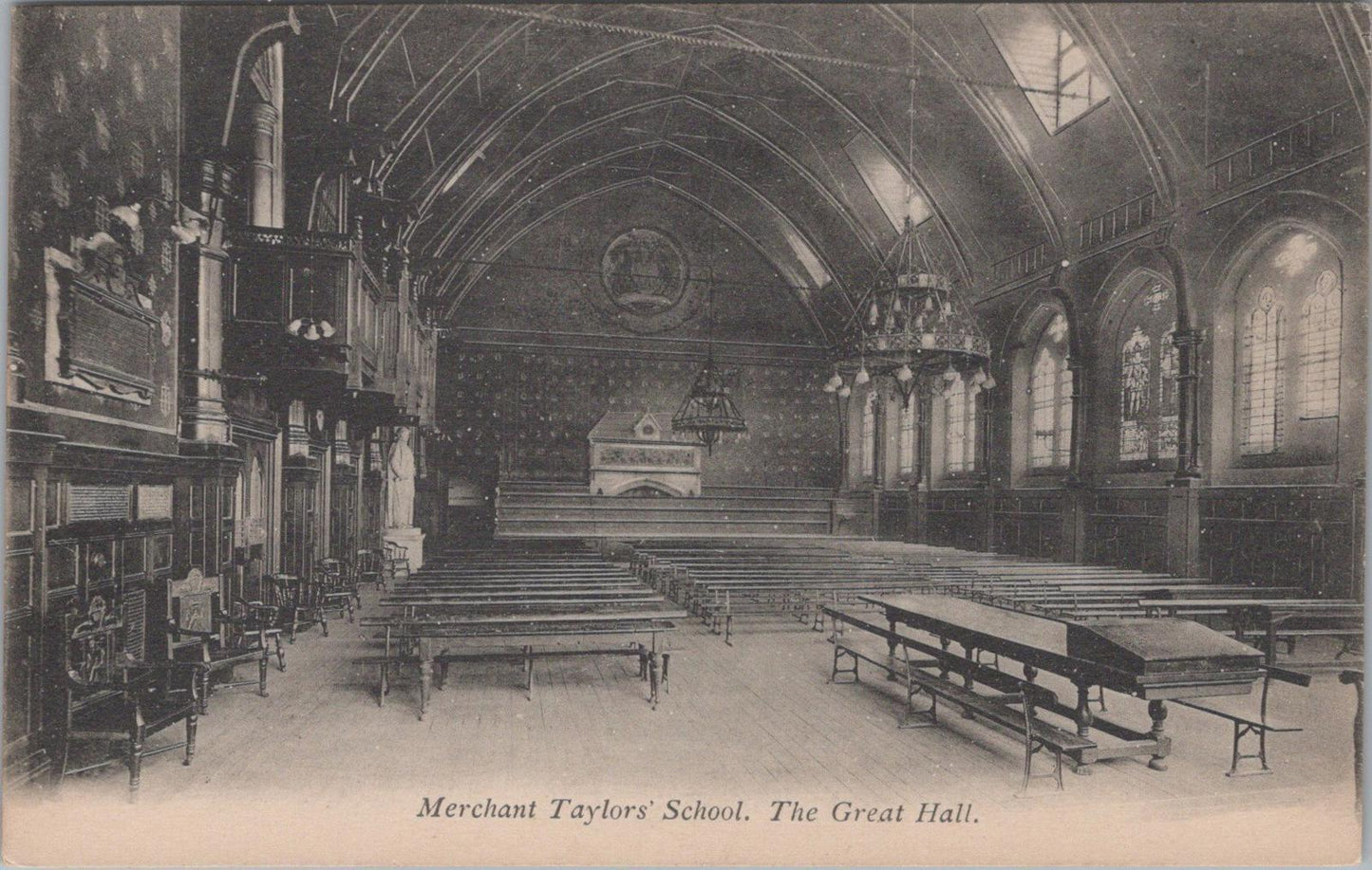 London Postcard - Great Hall, Merchant Taylors' School, Charterhouse Square XT802