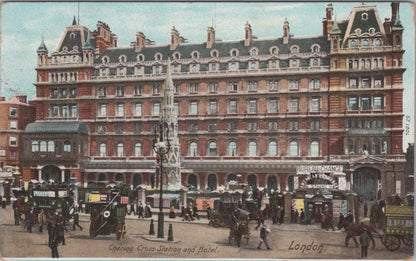 London Postcard - Charing Cross Station and Hotel   XT808