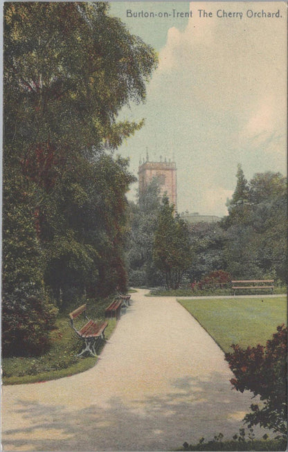 Staffordshire Postcard - The Cherry Orchard in Burton-on-Trent  XT812