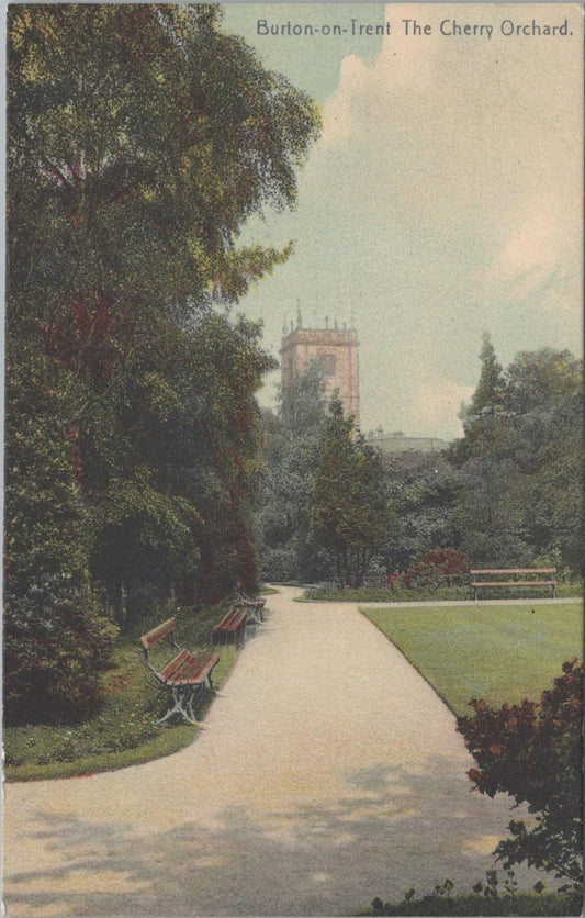 Staffordshire Postcard - The Cherry Orchard in Burton-on-Trent  XT812
