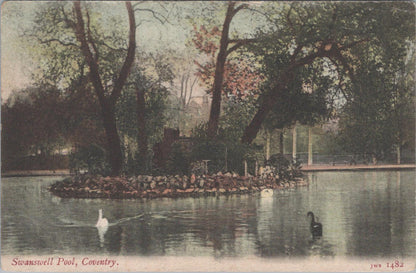 Warwickshire Postcard - Swanswell Pool, Coventry    XT817