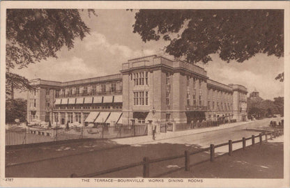 Warwickshire Postcard - The Terrace, Bournville Works Dining Rooms  XT819