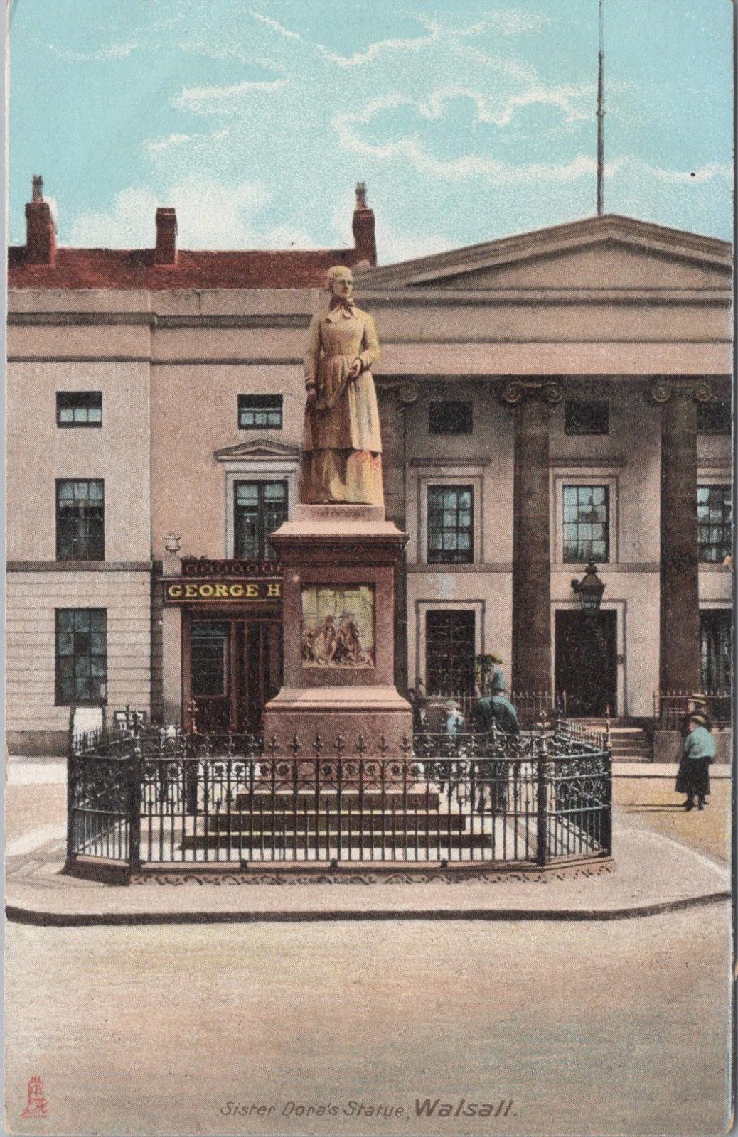 Staffordshire Postcard-Sister Dora Statue,Dorothy Wyndlow Pattison,Walsall XT830