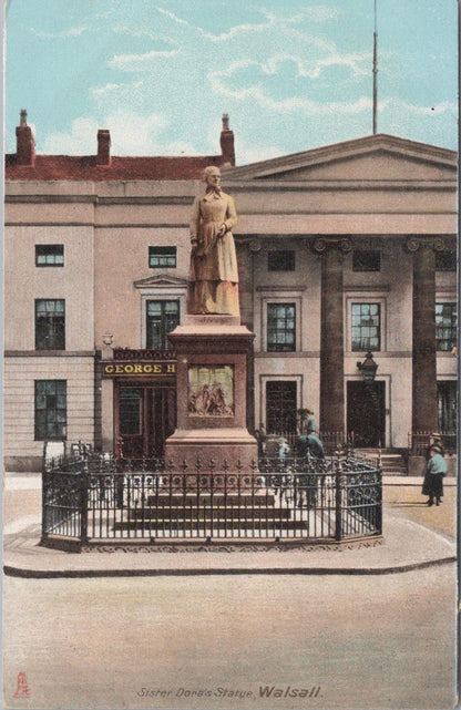 Staffordshire Postcard-Sister Dora Statue,Dorothy Wyndlow Pattison,Walsall XT830