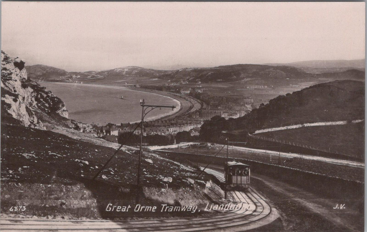 Wales Postcard - Great Orme Tramway, Llandudno, Caernarfonshire  XT834