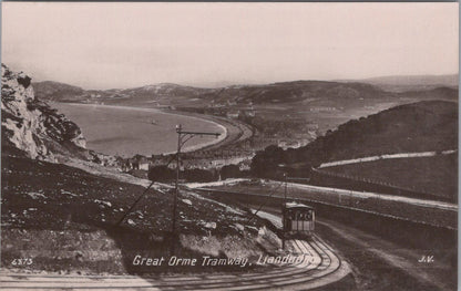Wales Postcard - Great Orme Tramway, Llandudno, Caernarfonshire  XT834