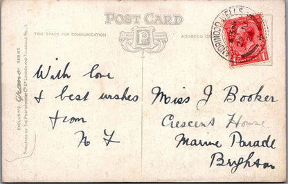 Wales Postcard - The Lake and Boat House Llandrindod Wells, Radnorshire  XT838