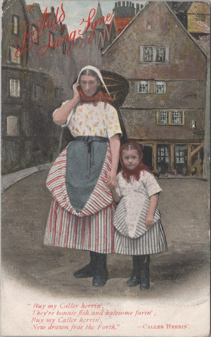 Musical Postcard - Famous Scottish Song titled "Caller Herrin'"  XT849