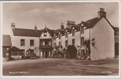 Scotland Postcard - Moulin Hotel in The Village of Moulin, near Pitlochry  XT851