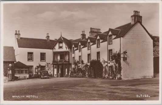 Scotland Postcard - Moulin Hotel in The Village of Moulin, near Pitlochry  XT851