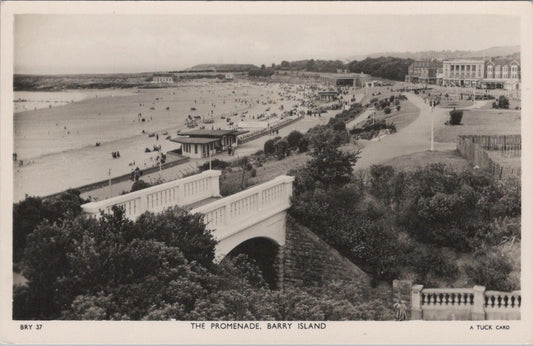 Wales Postcard - The Promenade, Barry Island, Glamorgan  XT862