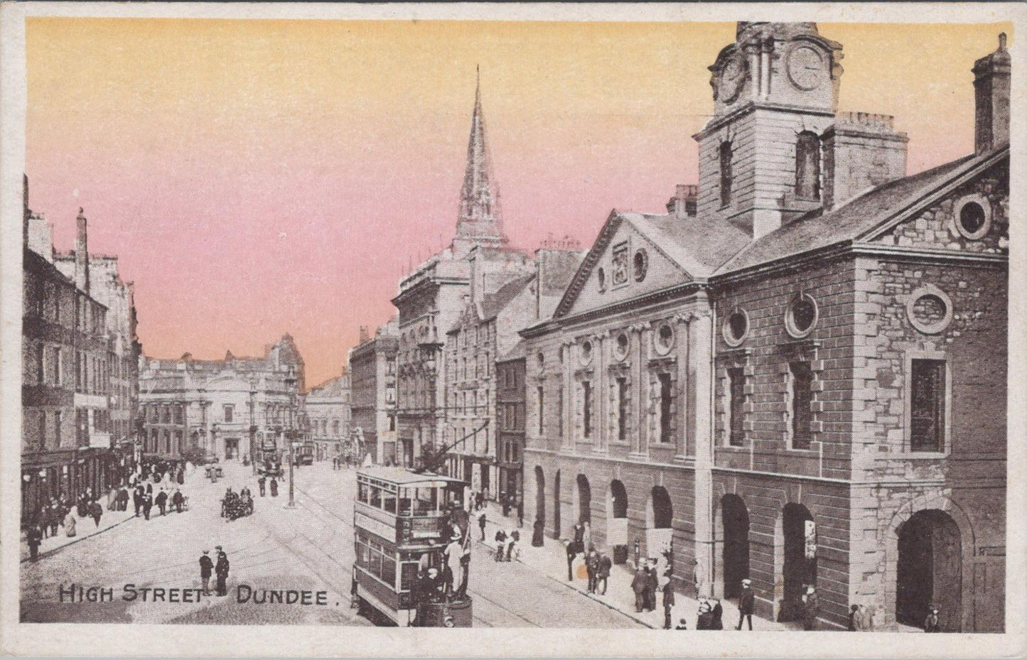 Scotland Postcard - High Street in Dundee, Angus  XT874
