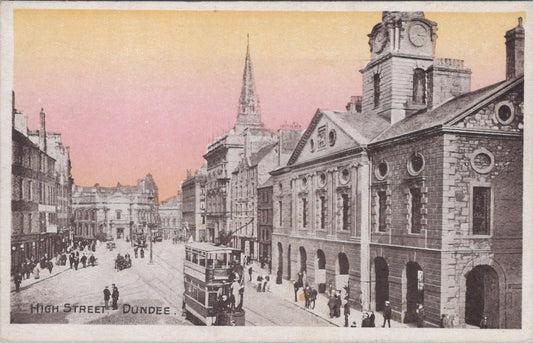 Scotland Postcard - High Street in Dundee, Angus  XT874