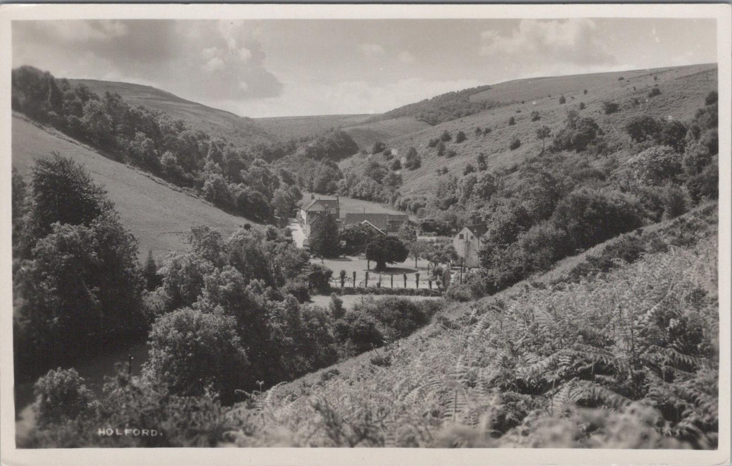 Somerset Postcard - View of Holford Village, The Quantock Hills   XT882