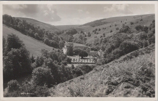 Somerset Postcard - View of Holford Village, The Quantock Hills   XT882