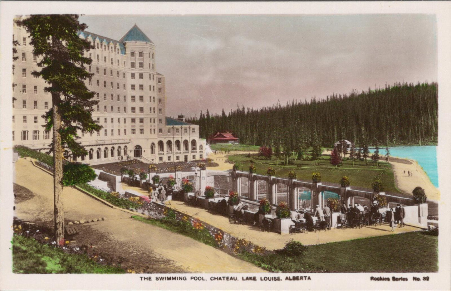 Canada Postcard - The Swimming Pool, Chateau, Lake Louise, Alberta  XT264