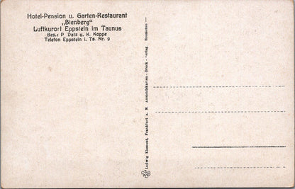 Germany Postcard - Speisesaal, Hotel u. Pension „Bienberg" Eppstein XT273