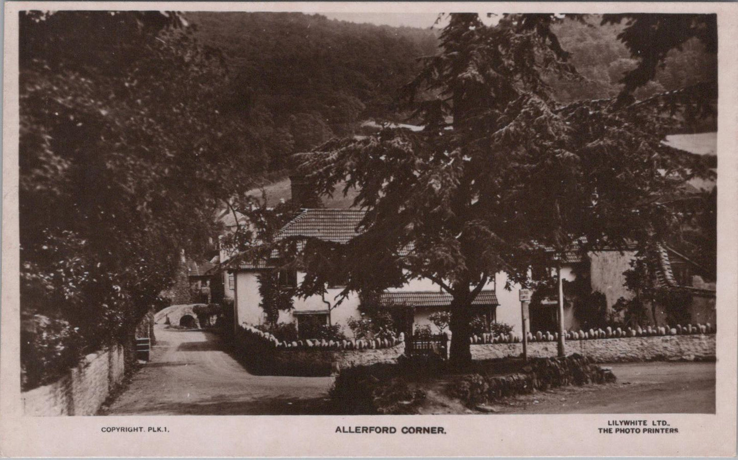 Somerset Postcard - Allerford Corner  XT277