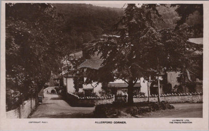 Somerset Postcard - Allerford Corner  XT277