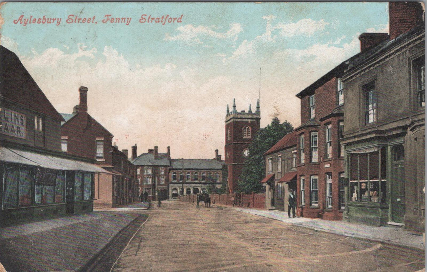 Buckinghamshire Postcard - Aylesbury Street, Fenny Stratford   XT288