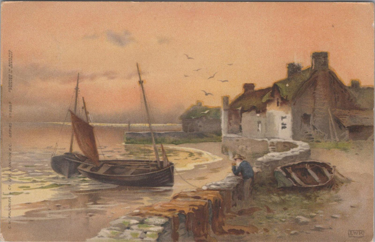 Maritime Art Postcard - British Coastal Scene, Artist Ernest Herman Ehlers XT298