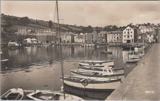 Cornwall Postcard - The Inner Harbour, Mevagissey   XT314