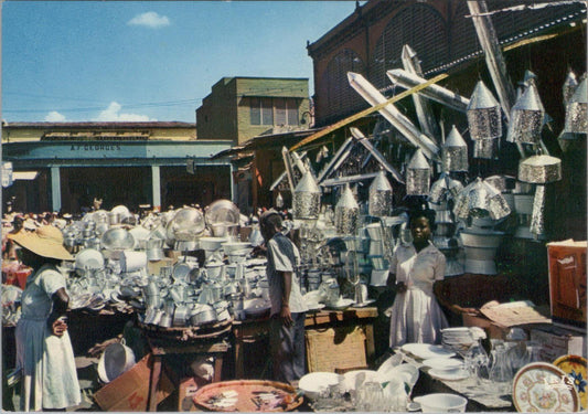 Haiti Postcard: Port-au-Prince. On The Market. c1970s XT1575