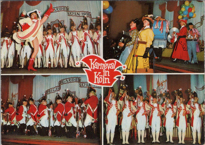 Germany Postcard: - Cologne, Karneval in Köln. Theatre, c1970s XT1582