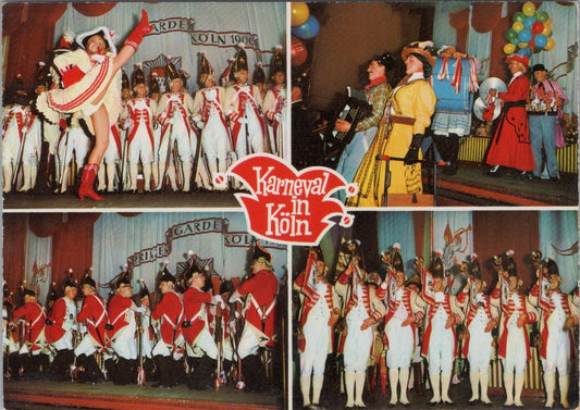 Germany Postcard: - Cologne, Karneval in Köln. Theatre, c1970s XT1582