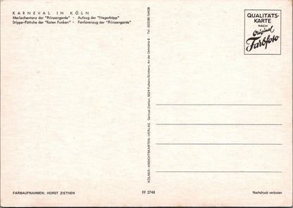 Germany Postcard: - Cologne, Karneval in Köln. Theatre, c1970s XT1582
