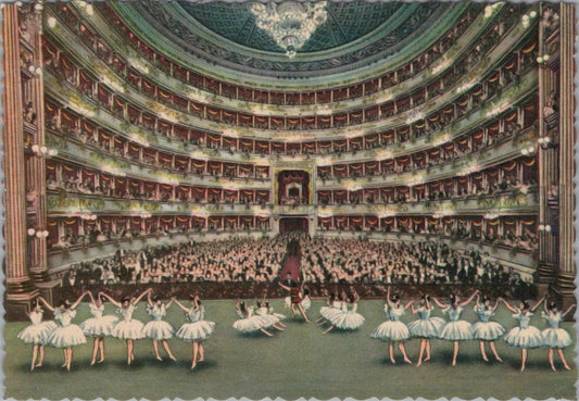 Italy Postcard: Milan, Milano, Teatro alla Scala (Interno), Ballet c1950s XT1585