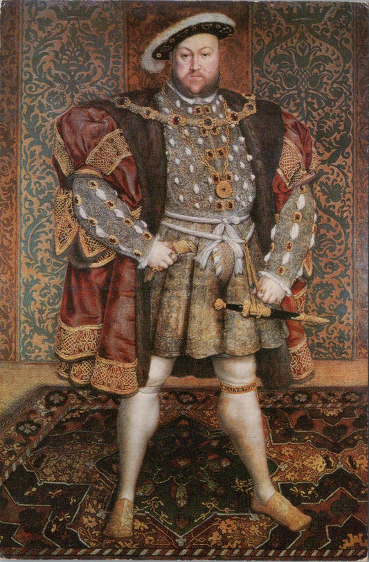 Art Postcard: Belvoir Castle. Portrait of Henry VIII by Holbein XT1597