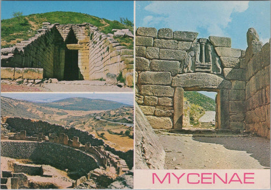 Greece Postcard: Argolis, Ancient Citadel Of Mycenae: The Lion Gate  XT1604