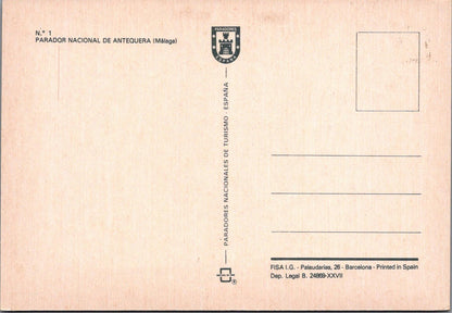 Spain Postcard: N.º 1 Parador Nacional de Antequera, Málaga, c. 1970s  XT1616