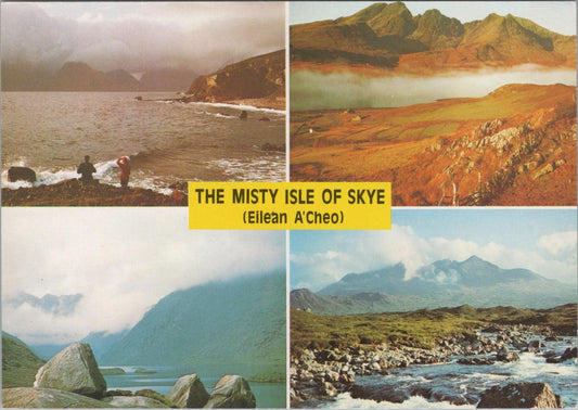 Scotland Postcard: The Misty Isle Of Skye, Eilean A'Cheo, c. 1980s  XT1617