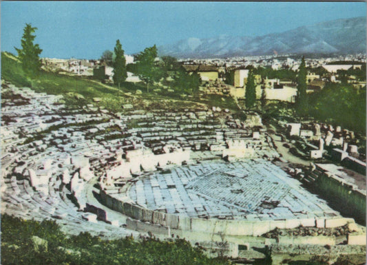 Greece Postcard: Athens: The Bacchus' Theatre, c. 1960s XT1618