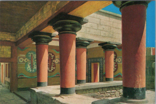 Greece Postcard: Cnossos – The Palace. The Colums’ Hall  XT1622