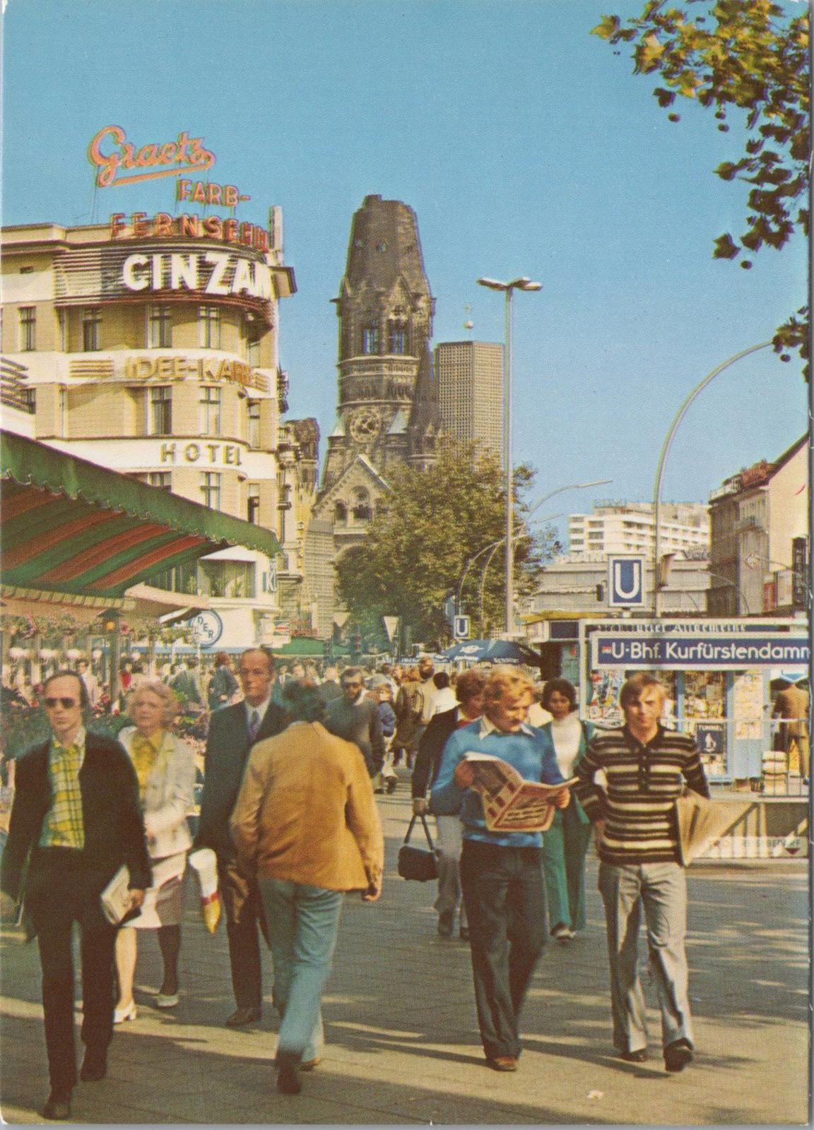 Germany Postcard: Berlin Kurfürstendamm/Ecke Joachimstalerstr, c.1960s XT1623