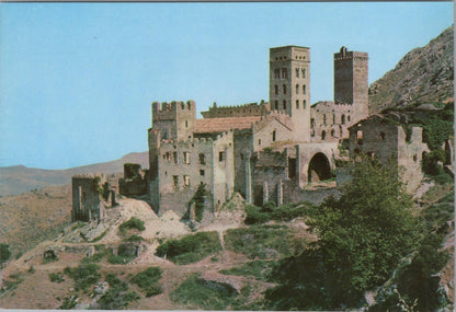 Spain Postcard: Costa Brava 1151 Monasterio de San Pedro de Roda,c.1960's XT1626