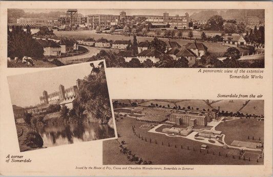Somerset Postcard: A Panoramic View Of The Extensive Somerdale Works XT1659